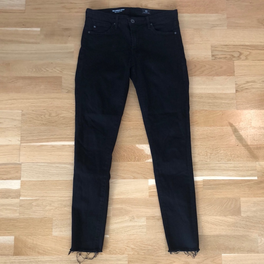 AG The Legging Ankle Black Jeans